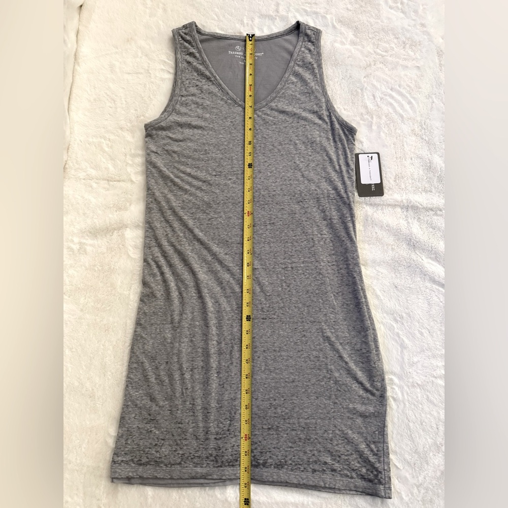 Threads 4 Thought Grey Organic Cotton, Recycled Poly Dress, w/ Modal Lining - Picture 12 of 12